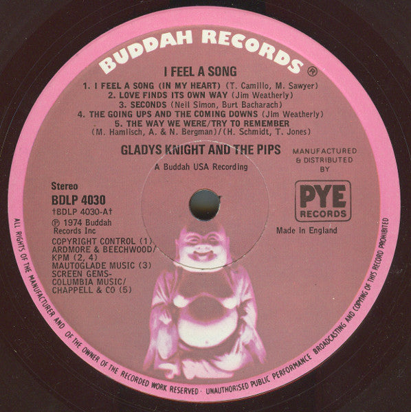 Gladys Knight & The Pips* : I Feel A Song (LP, Album)