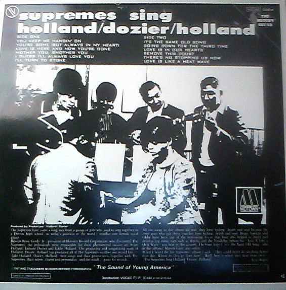 The Supremes : The Supremes Sing Holland-Dozier-Holland (LP, Album, RE)