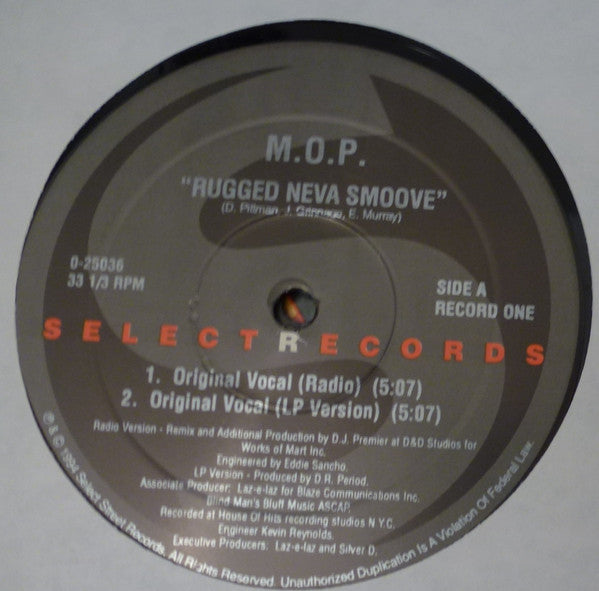 M.O.P. : Rugged Neva Smoove (2x12", Single, RE)