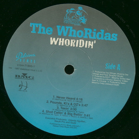 The WhoRidas : Whoridin' (2xLP, Album)