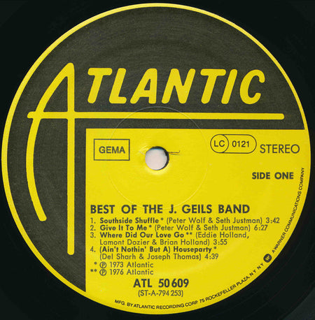 The J. Geils Band : Best Of The J. Geils Band (LP, Comp)