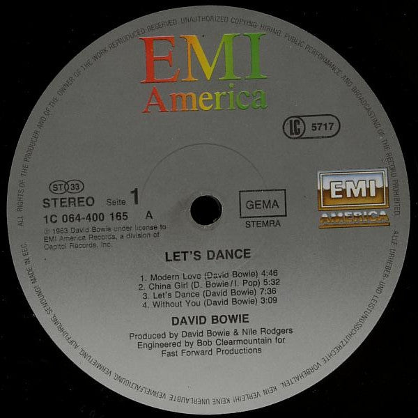 David Bowie : Let's Dance (LP, Album)