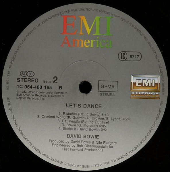 David Bowie : Let's Dance (LP, Album)