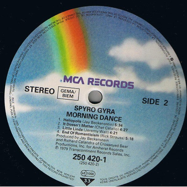 Spyro Gyra : Morning Dance (LP, Album, RE)