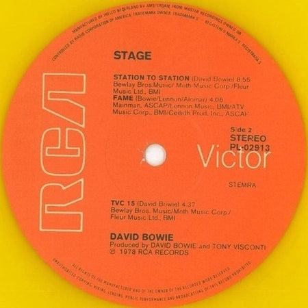 David Bowie : Stage (2xLP, Album, Ltd, Yel)