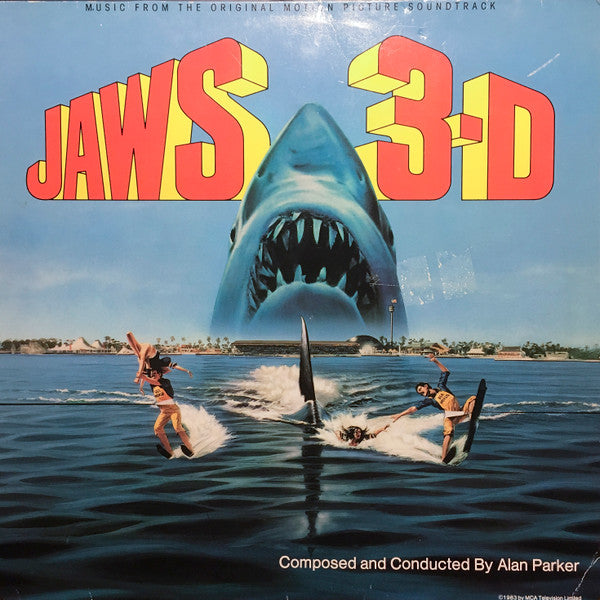 Alan Parker : Jaws 3-D - Music From The Original Motion Picture Soundtrack (LP, Album)