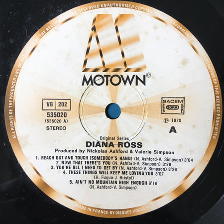 Diana Ross : Diana Ross (LP, Album, RE)