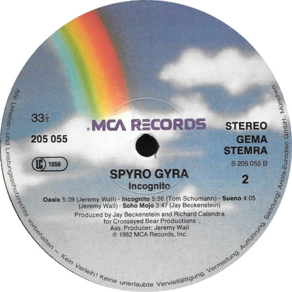 Spyro Gyra : Incognito (LP, Album)