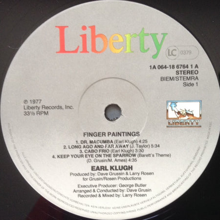 Earl Klugh : Finger Paintings (LP, Album, RE)