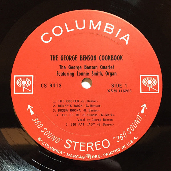 The George Benson Quartet Featuring Lonnie Smith : The George Benson Cookbook (LP, Album)