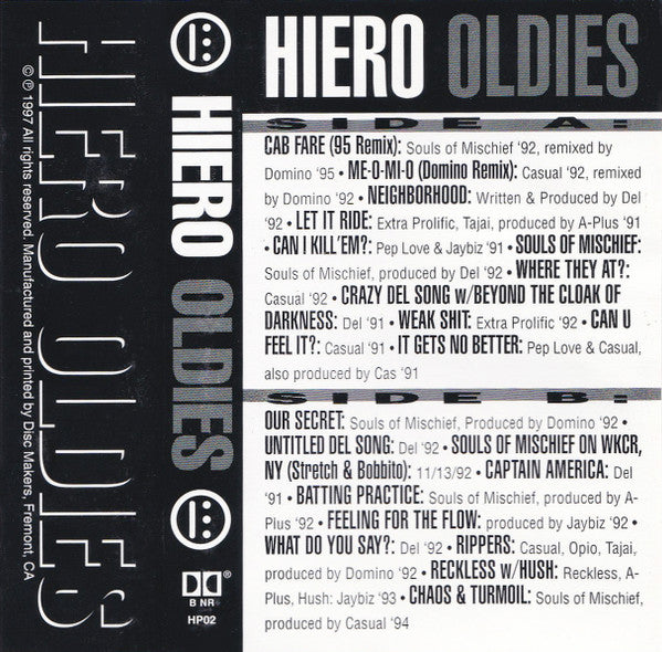 Hieroglyphics : Hiero Oldies (Cass, Comp)