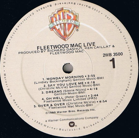 Fleetwood Mac : Fleetwood Mac Live (2xLP, Album, Spe)