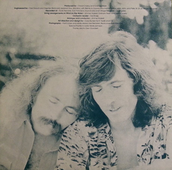 David Crosby Graham Nash* : Wind On The Water (LP, Album)