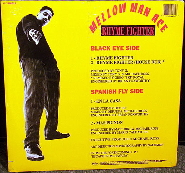 Mellow Man Ace : Rhyme Fighter (12", Single)