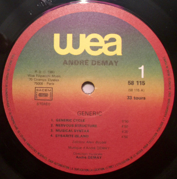 André Demay : Generic (LP)