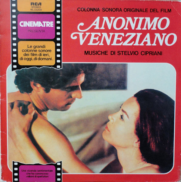 Stelvio Cipriani : Anonimo Veneziano (Colonna Sonora Originale Del Film) (LP, Album, RE)