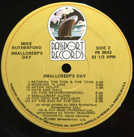 Mike Rutherford : Smallcreep's Day (LP, Album)