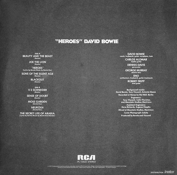 David Bowie : "Heroes" (LP, Album)