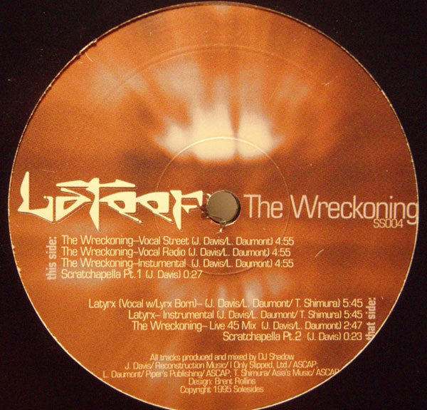 Lateef* : The Wreckoning (12")