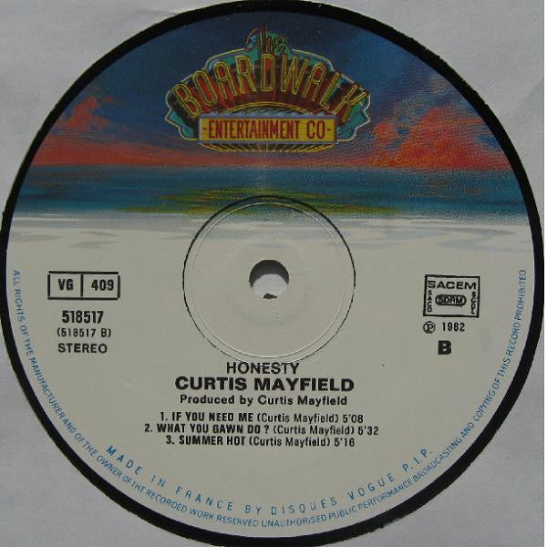 Curtis Mayfield : Honesty (LP, Album)