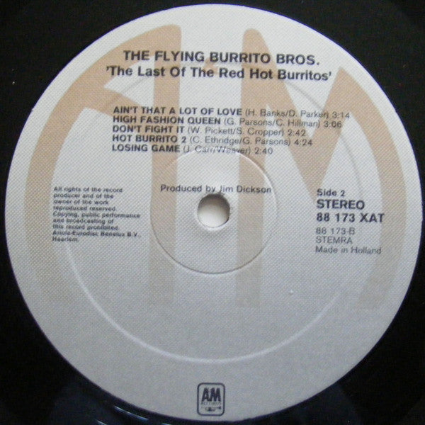 The Flying Burrito Bros : The Last Of The Red Hot Burritos (LP, Album, RE)