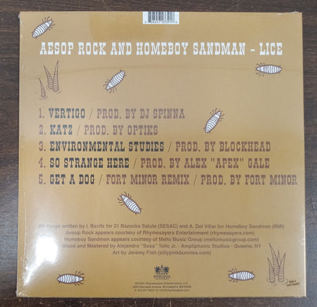 Aesop Rock & Homeboy Sandman : Lice (12", EP, RE)