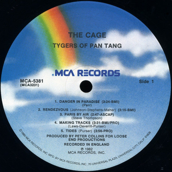 Tygers Of Pan Tang : The Cage (LP, Album)