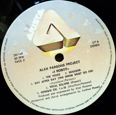 The Alan Parsons Project : I Robot (LP, Album, RE, Gat)