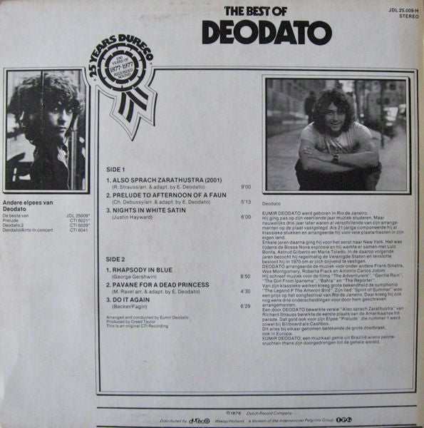 Deodato* : The Best Of Deodato (LP, Comp)