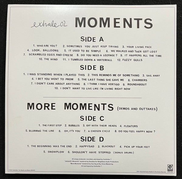 Controller 7 : exhale02: Moments (LP, Album, Ltd)