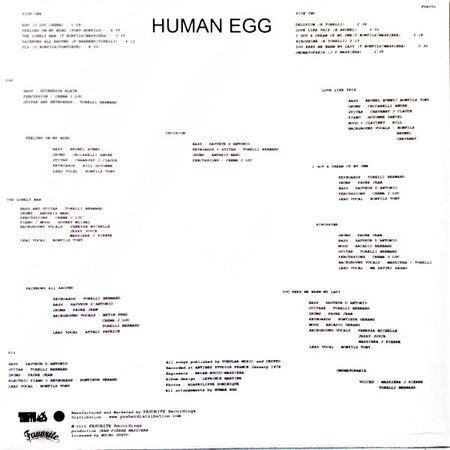 Human Egg : Human Egg (LP, Album, RE)