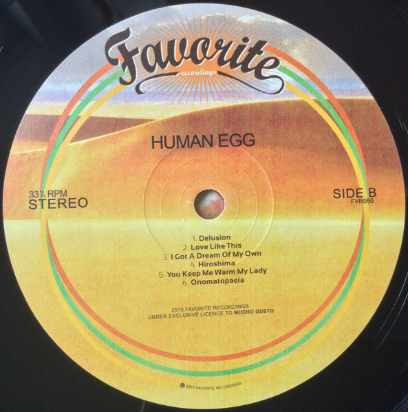 Human Egg : Human Egg (LP, Album, RE)