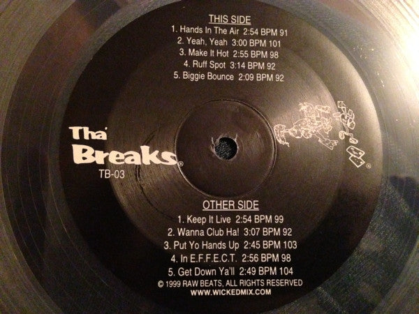 Raw Beats : Tha' Breaks #3 (12", Cle)