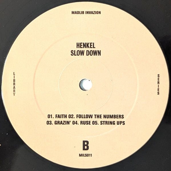 Henkel* : Slow Down  (LP, Album)