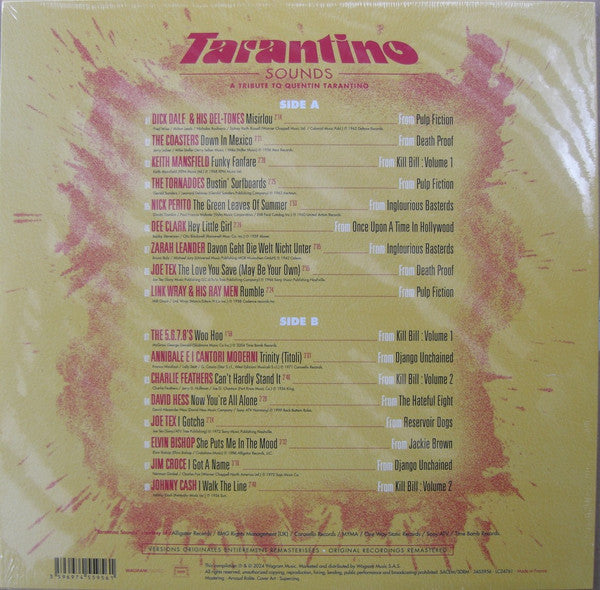 Various : Tarantino Sounds - A Tribute To Quentin Tarantino (LP, Comp, RM)