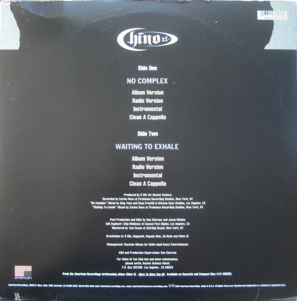 Chino XL : No Complex / Waiting To Exhale (12")