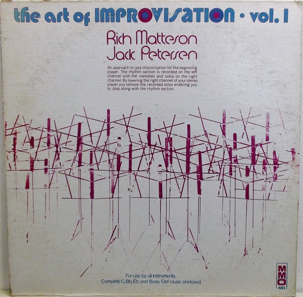 Rich Matteson, Jack Petersen : The Art Of Improvisation Vol. 1 (LP)