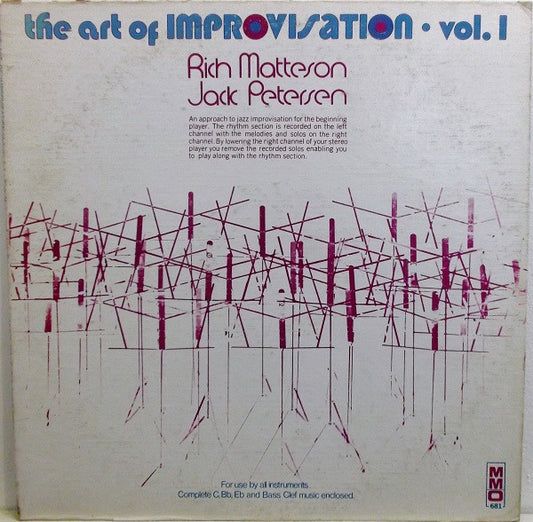 Rich Matteson, Jack Petersen : The Art Of Improvisation Vol. 1 (LP)
