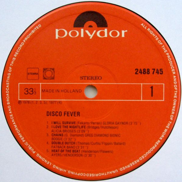 Various : Disco Fever (LP, Comp)