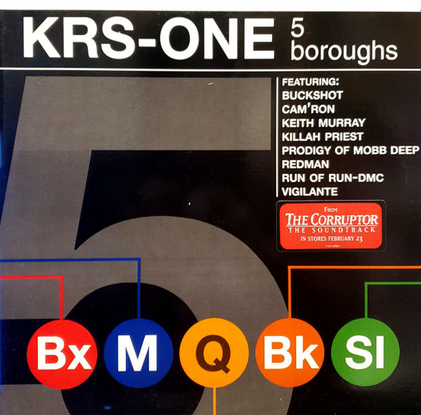 KRS-One : 5 Boroughs (12", Single)