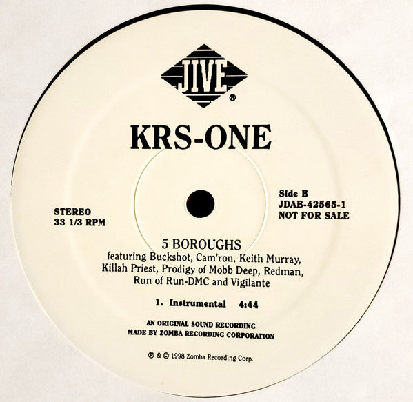 KRS-One : 5 Boroughs (12", Single)