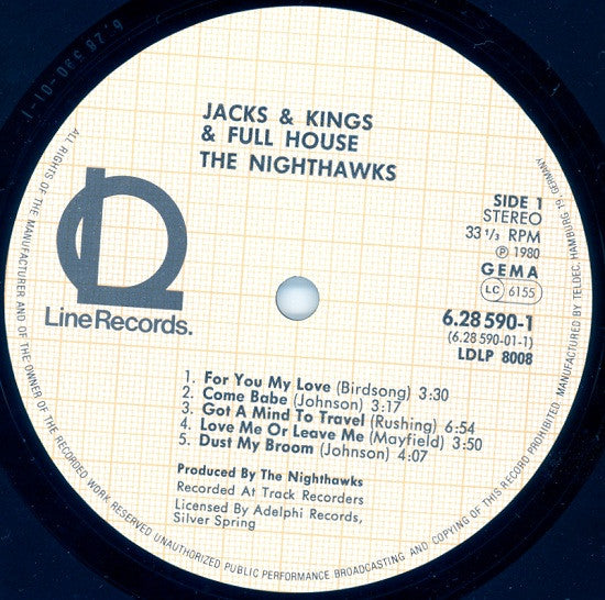 The Nighthawks (3) : Jacks & Kings & Full House (2xLP, Comp)