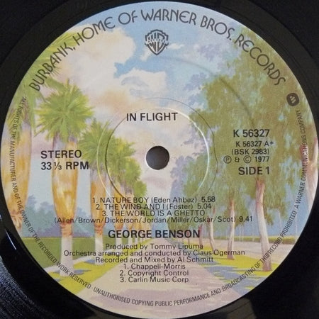 George Benson : In Flight (LP, Album, Gat)