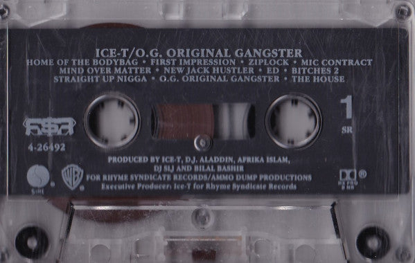 Ice-T : O.G. Original Gangster (Cass, Album, Club, SR)