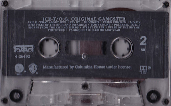 Ice-T : O.G. Original Gangster (Cass, Album, Club, SR)