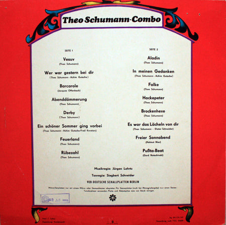 Theo Schumann Combo : Theo Schumann Combo (LP, Album, Mono)