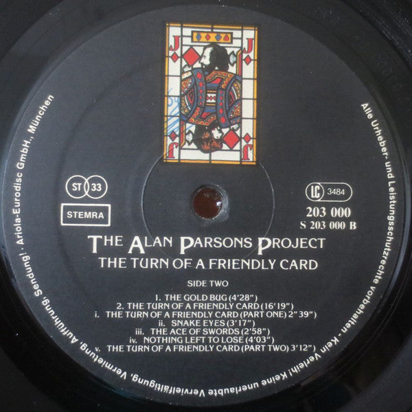 The Alan Parsons Project : The Turn Of A Friendly Card (LP, Album)