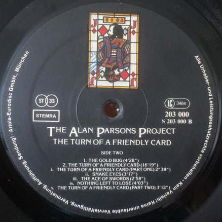 The Alan Parsons Project : The Turn Of A Friendly Card (LP, Album)