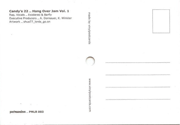 Candy's .22 : Hang Over Jam Vol. 1 (Lathe, 5", Shape, S/Sided, Card, Ltd, Pic)