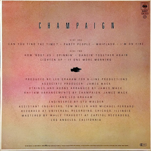 Champaign : How 'bout Us (LP, Album)